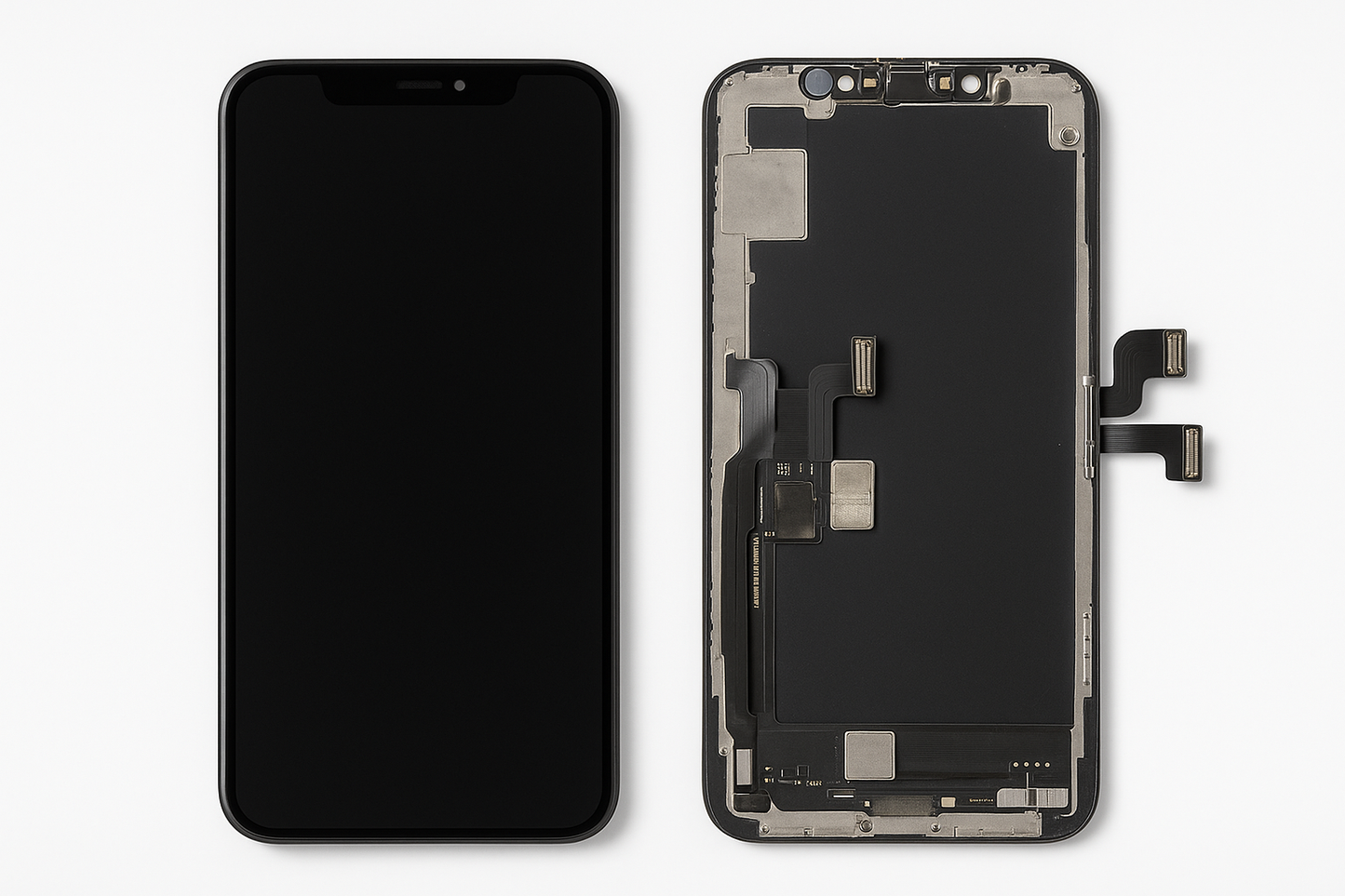 Iphone 11 PRO LCD FROM FRONT SIDE AND BACKSIDE IN ONE PICTURE