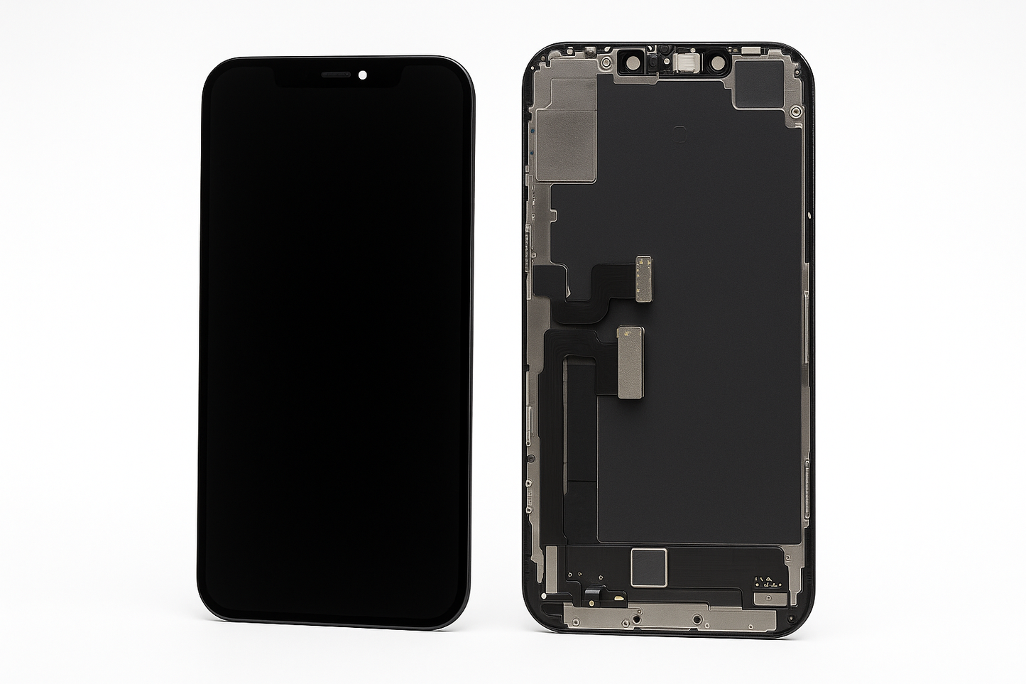 Iphone 12 PRO LCD FROM FRONT SIDE AND BACKSIDE IN ONE PICTUR